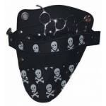 Black scissor holster/pouch with Skull print.